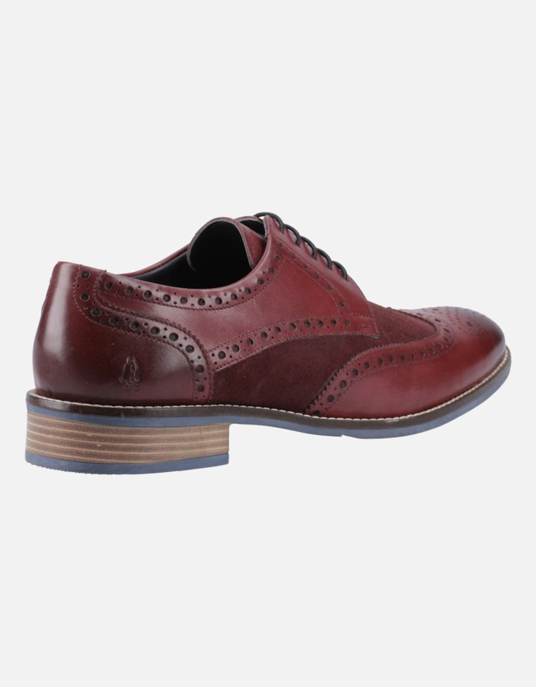 Dustin Leather/Suede Men's Burgundy Brogues Shoes