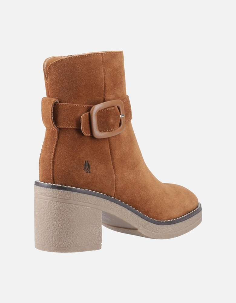 Fearne Suede Women's Tan Heeled Ankle Boots