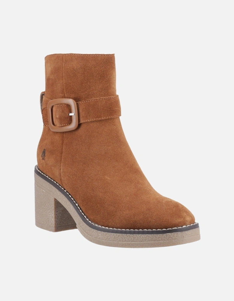 Fearne Suede Women's Tan Heeled Ankle Boots