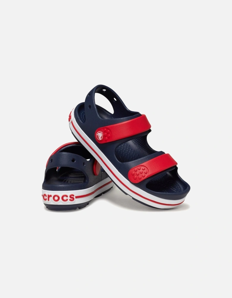 Crocband Play Synthetic Navy/Varsity Red Sandals