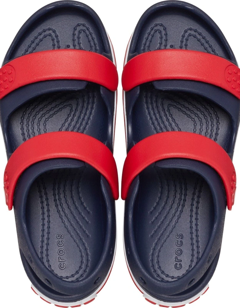 Crocband Play Synthetic Navy/Varsity Red Sandals