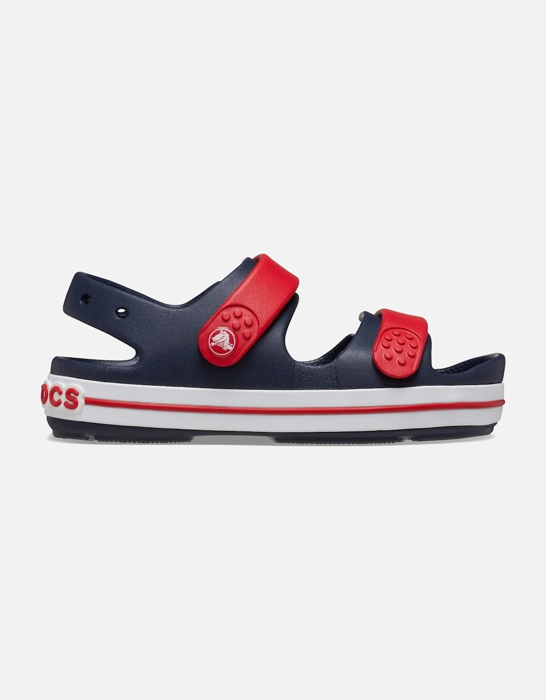 Crocband Play Synthetic Navy/Varsity Red Sandals