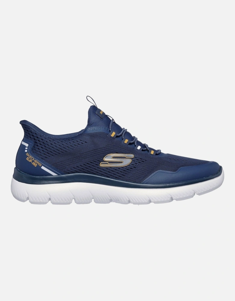 Summits Top Rate Textile Men's Navy/Yellow Trainers