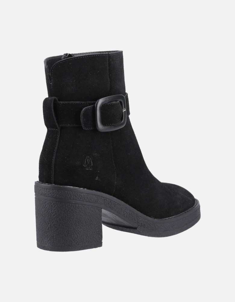 Fearne Suede Women's Black Heeled Ankle Boots