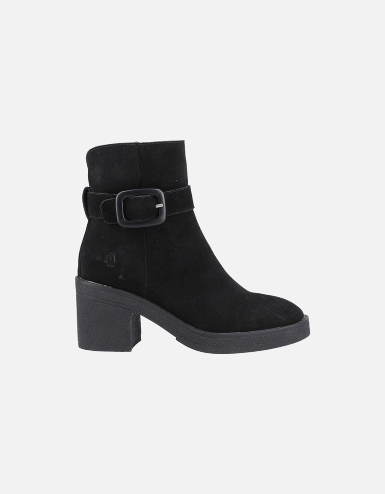 Fearne Suede Women's Black Heeled Ankle Boots