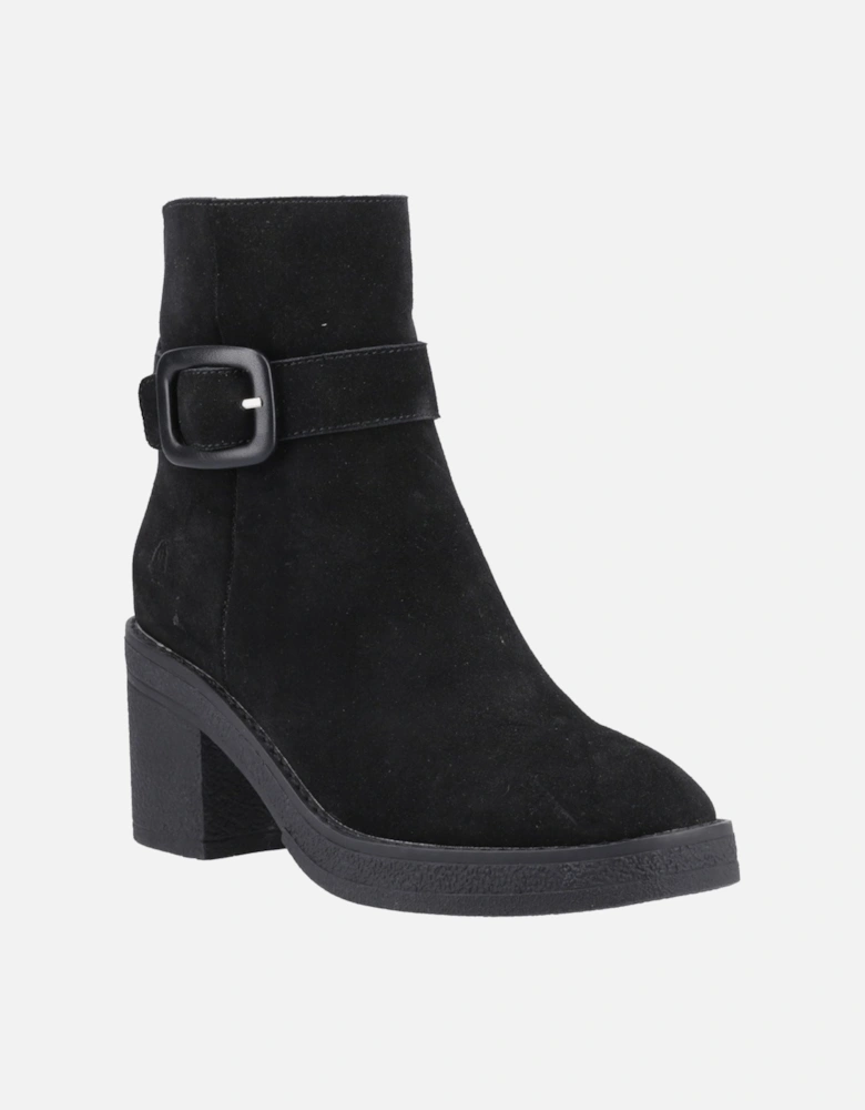 Fearne Suede Women's Black Heeled Ankle Boots