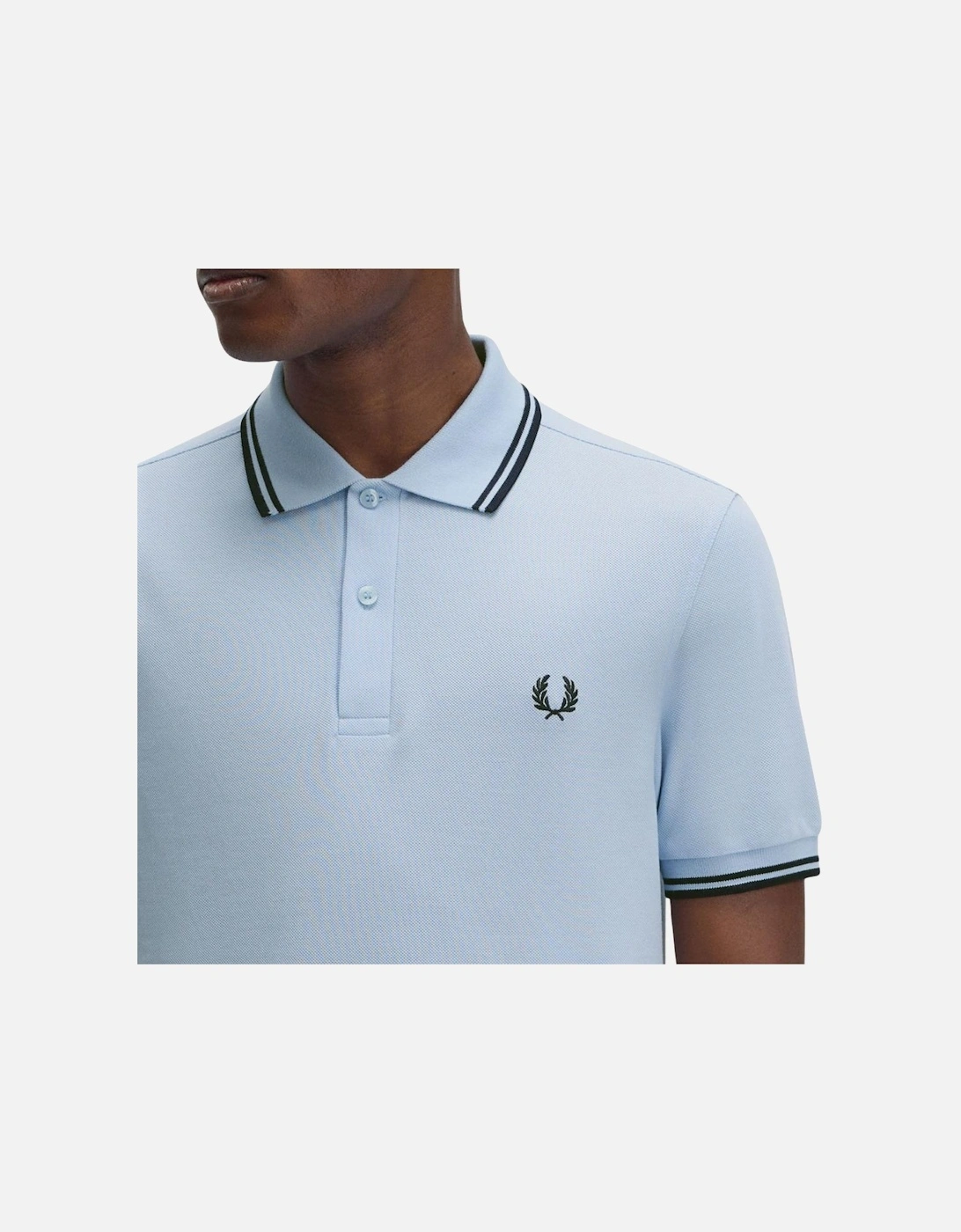 FP M3600 Twin Tipped Polo - Light Smoke/Navy