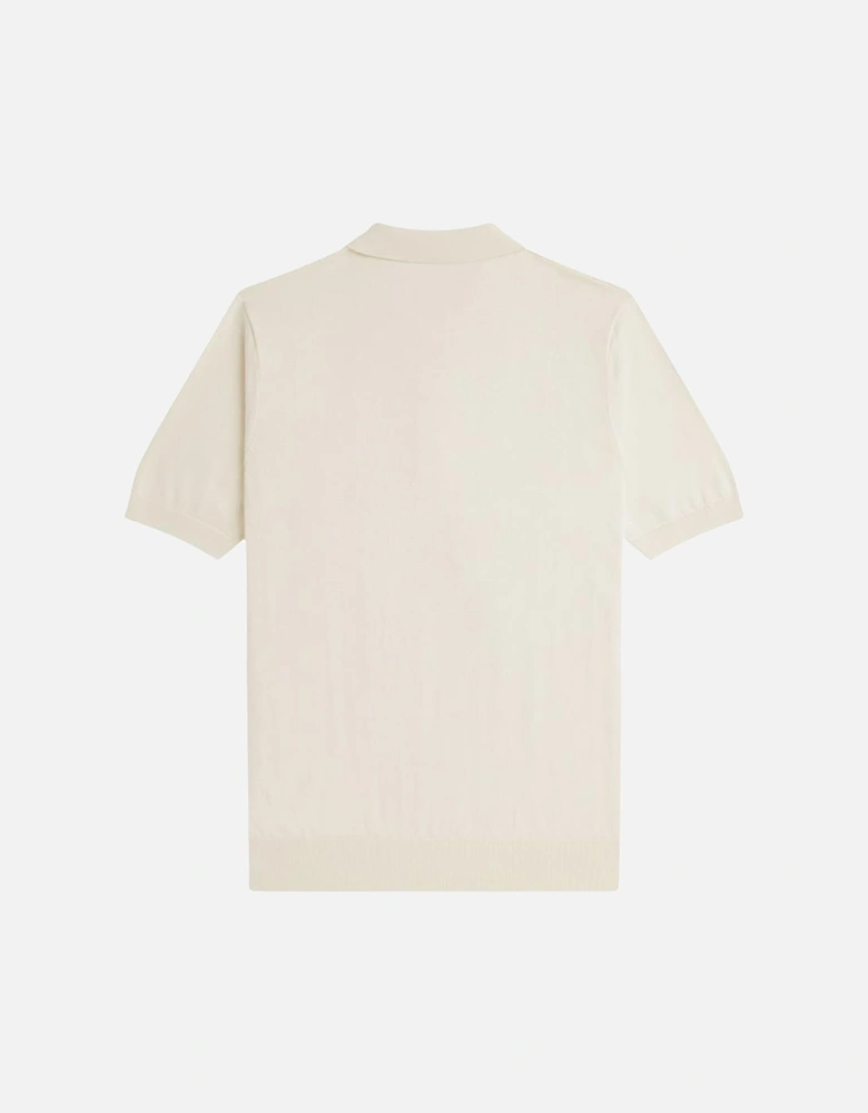 FP Textured Cable Knit Shirt - Ecru