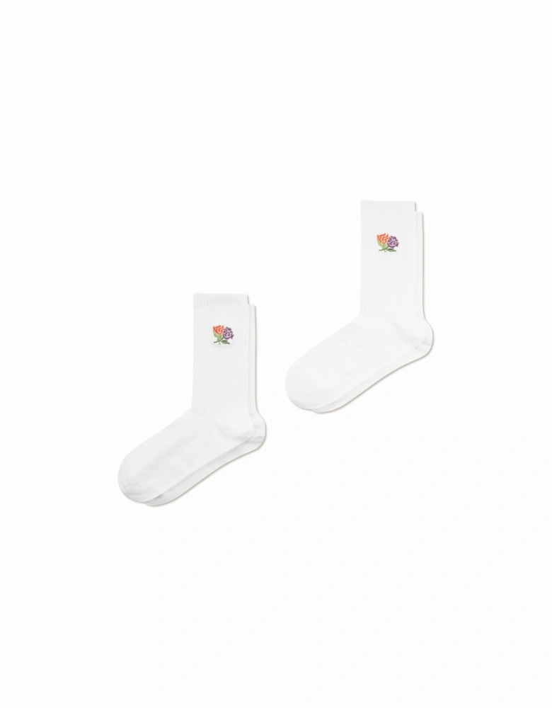 Felipe Socks 2-pack - White
