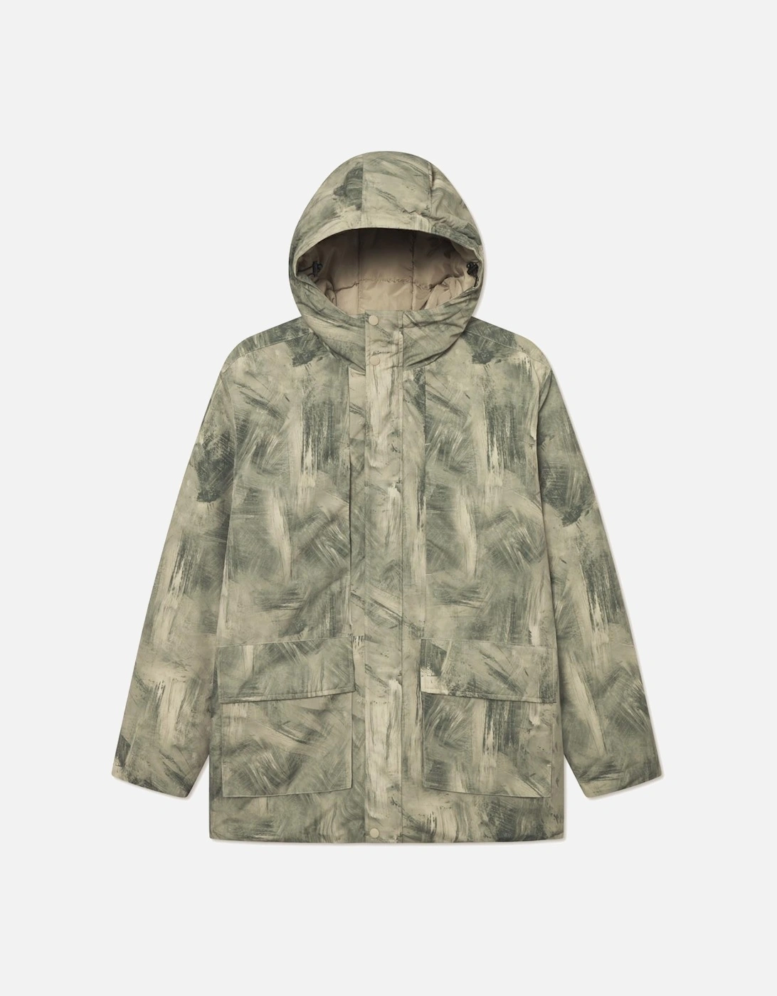 Nate Printed Padded Coat - Dark Sand, 5 of 4