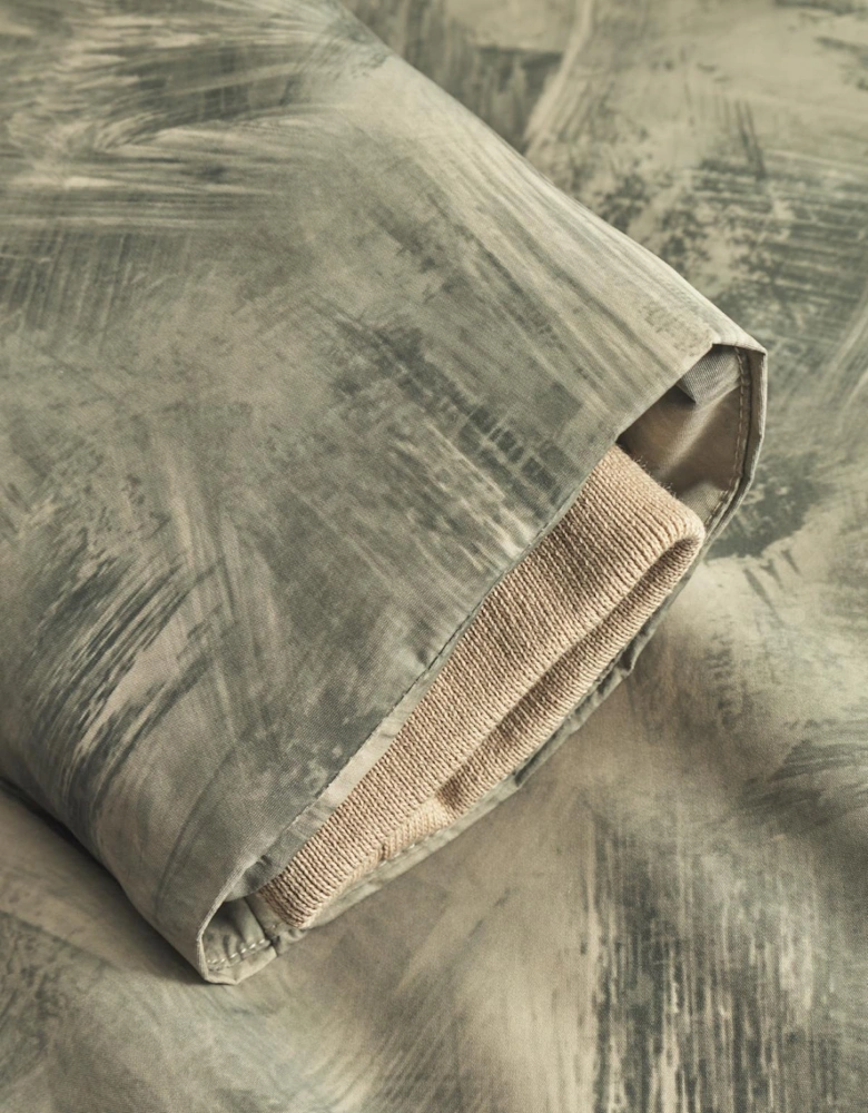 Nate Printed Padded Coat - Dark Sand