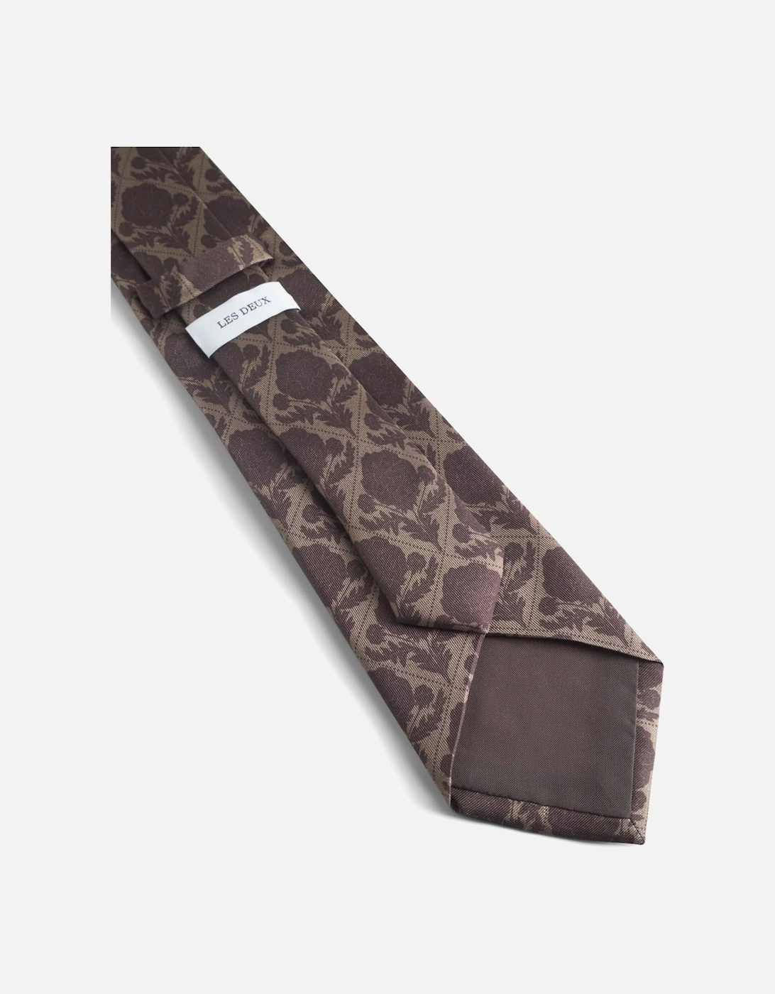 Tile Flower Tie - Lead Gray