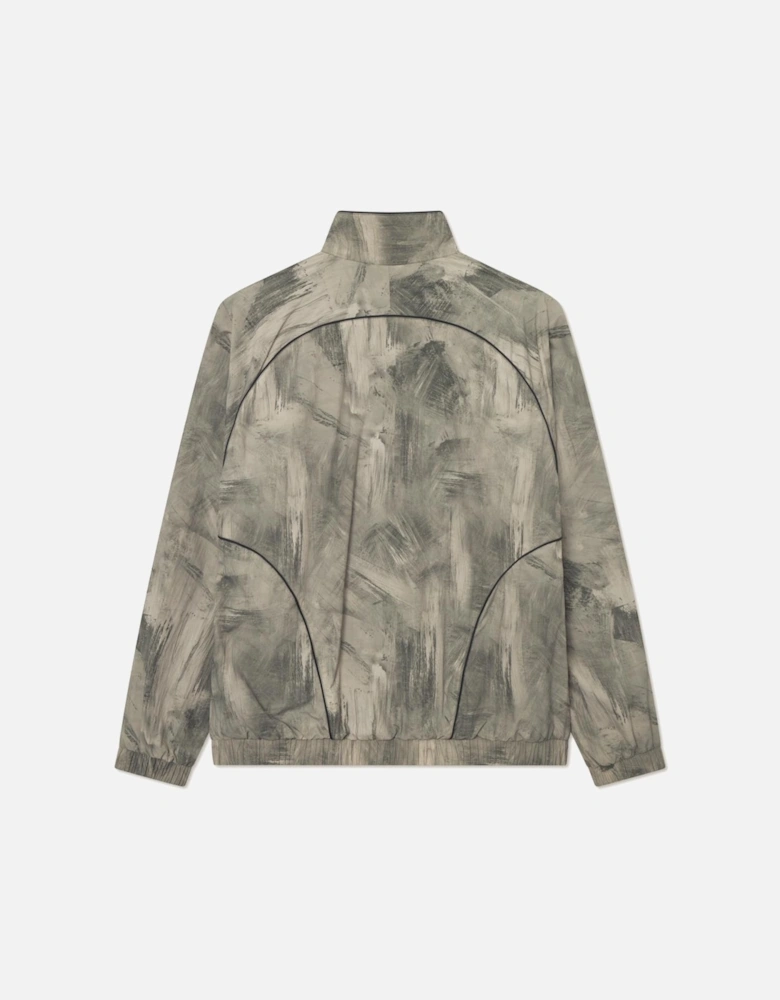 Jack Crinkled Aop Track Jacket - Dark Sand