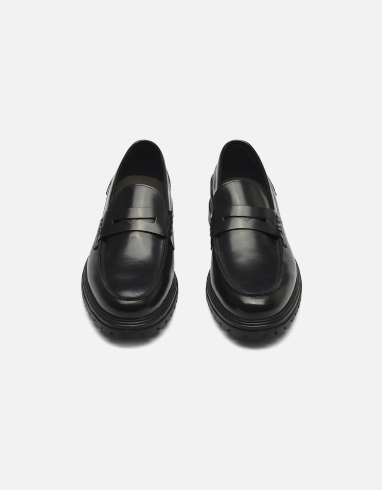 Thatcher Polido Penny Loafer - Black