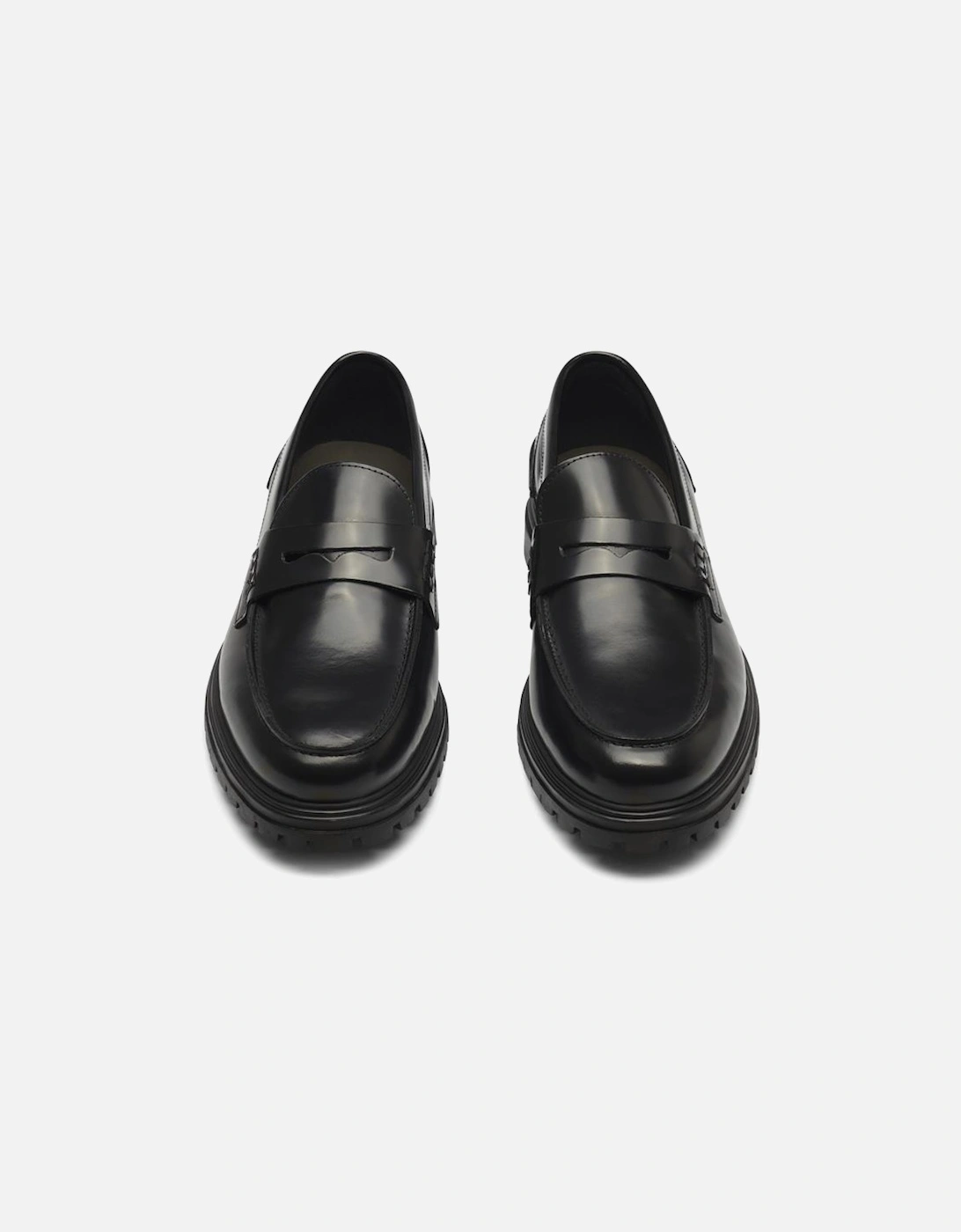 Thatcher Polido Penny Loafer - Black
