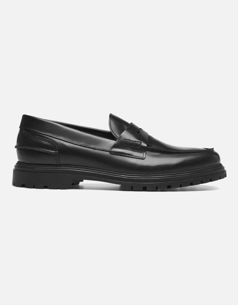 Thatcher Polido Penny Loafer - Black