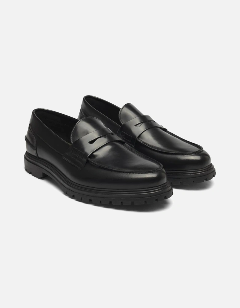 Thatcher Polido Penny Loafer - Black