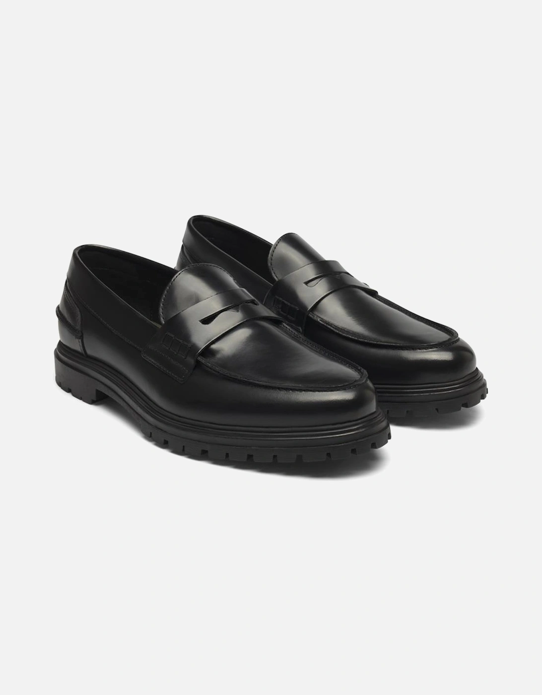 Thatcher Polido Penny Loafer - Black