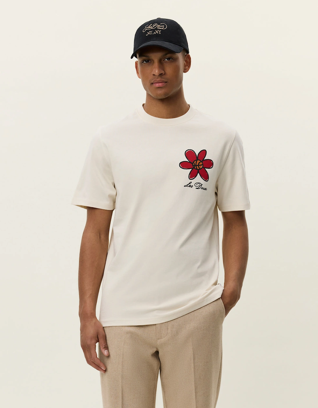 Flower Basket T-shirt - Ivory