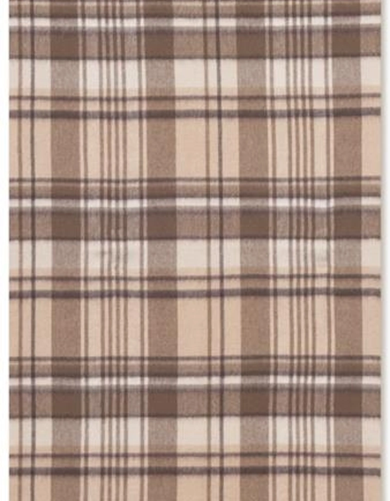 Check Wool Scarf - Irish Cream