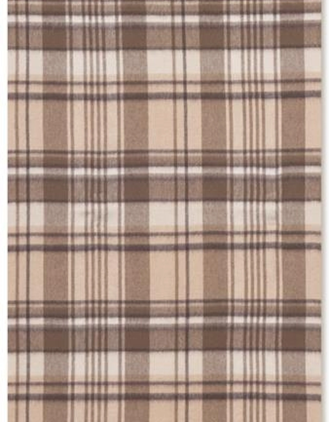 Check Wool Scarf - Irish Cream