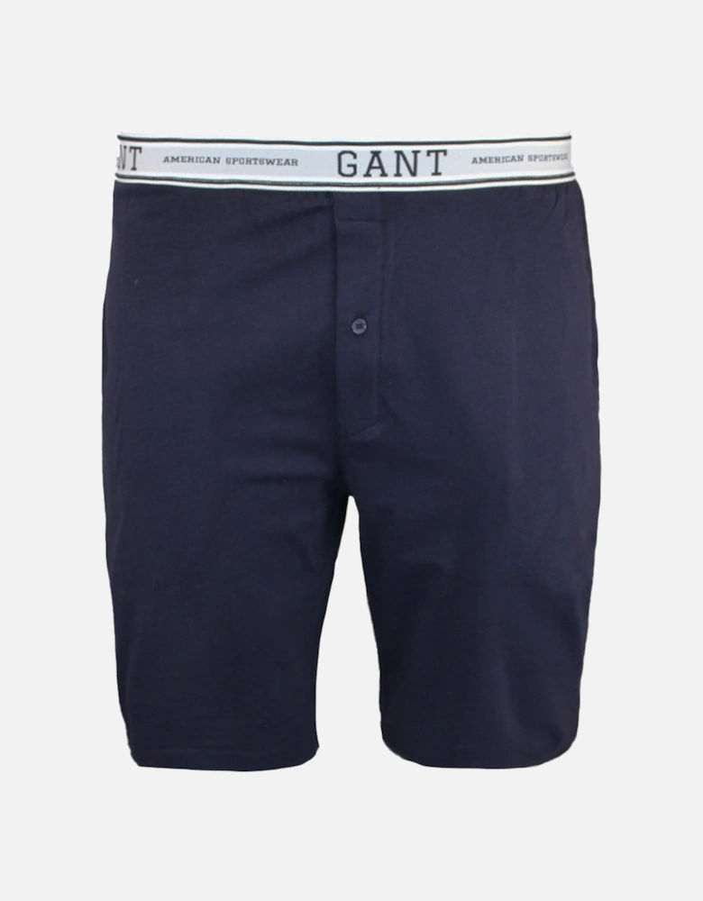 Cotton Lounge Shorts, Evening Blue