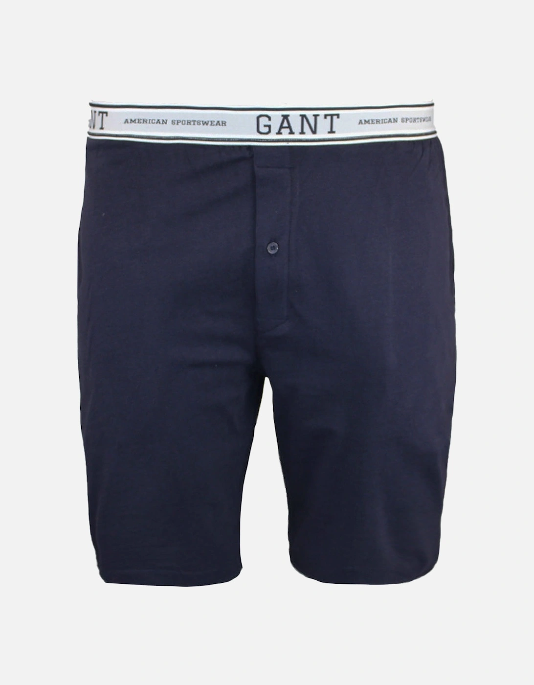 Cotton Lounge Shorts, Evening Blue, 2 of 1