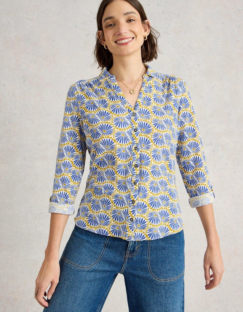 Annie Jersey Shirt - White