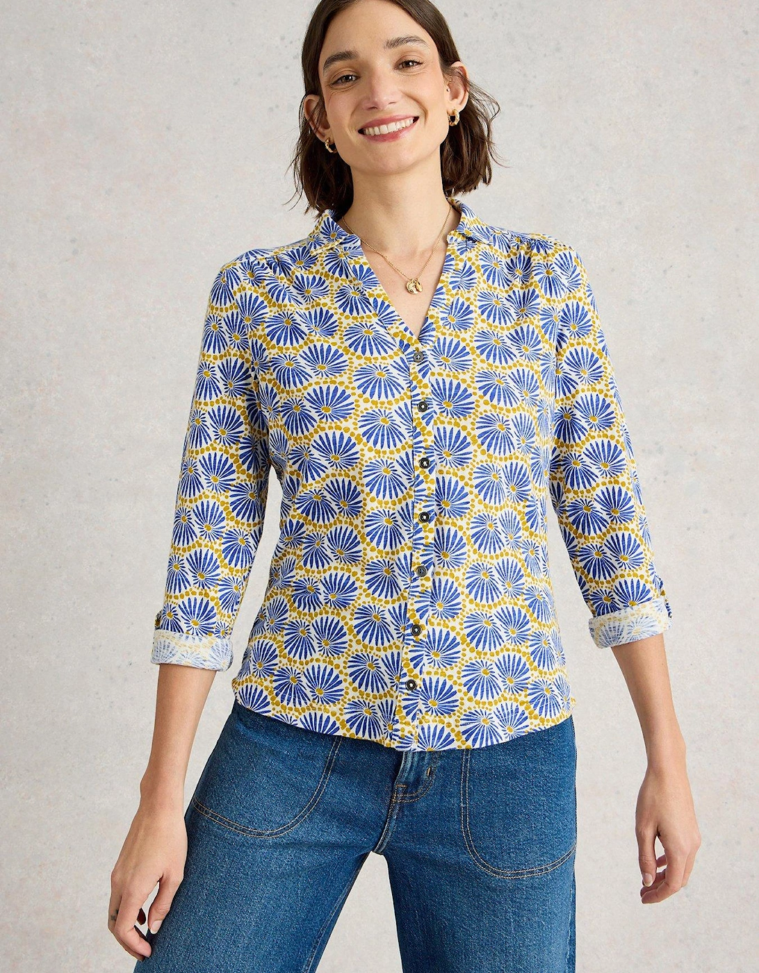 Annie Jersey Shirt - White, 2 of 1
