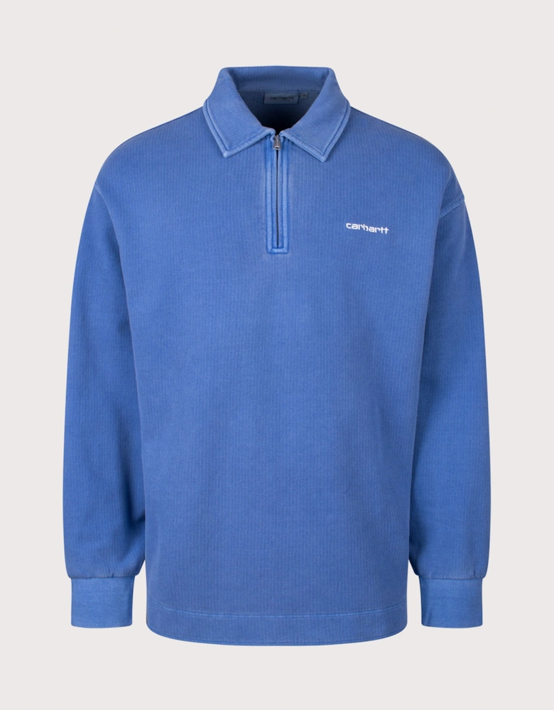 Pique Script Sweatshirt