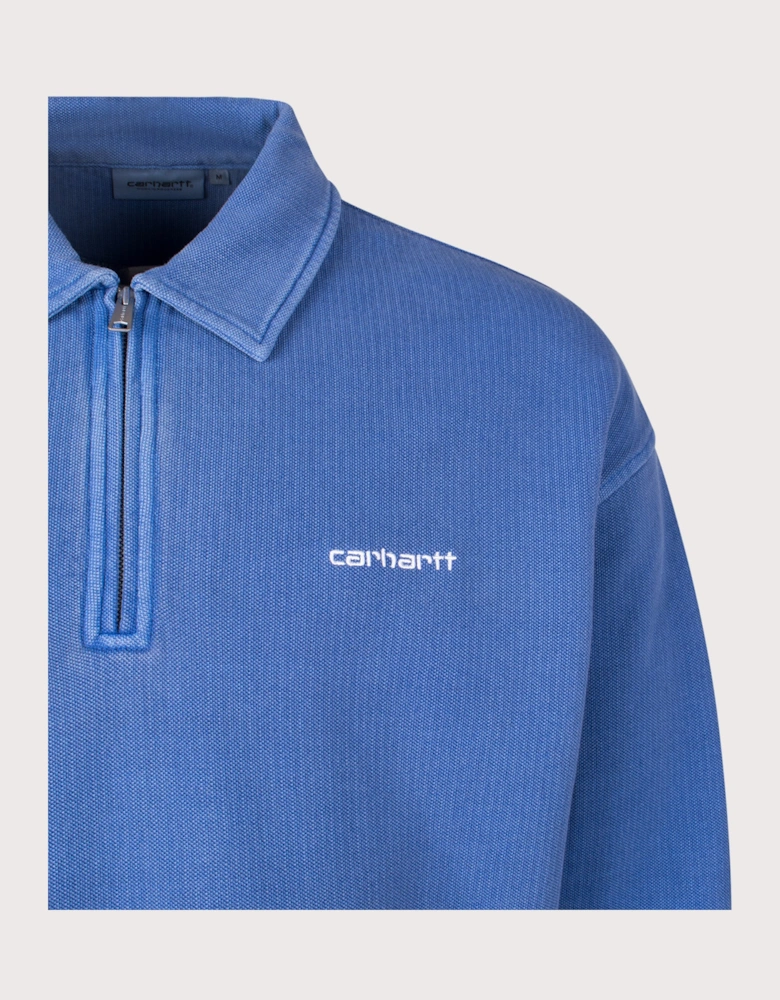 Pique Script Sweatshirt