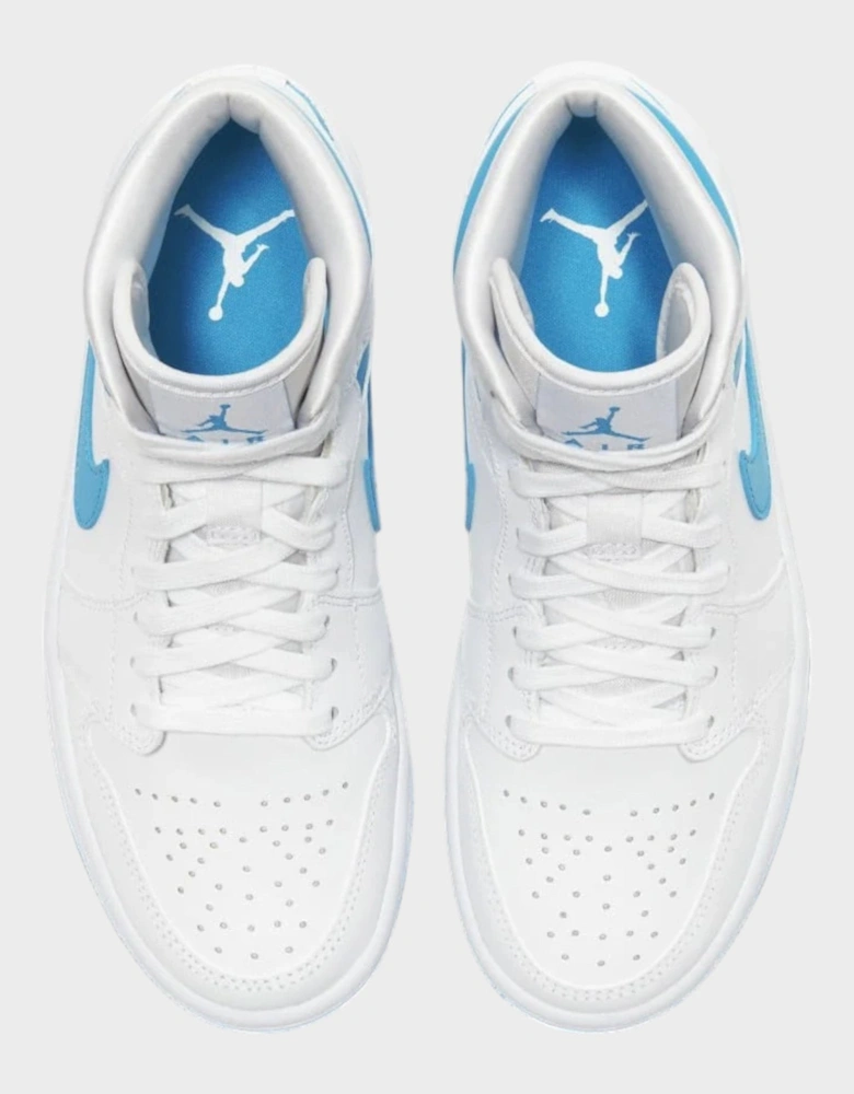 Jordan 1 Mid UNC Blue White