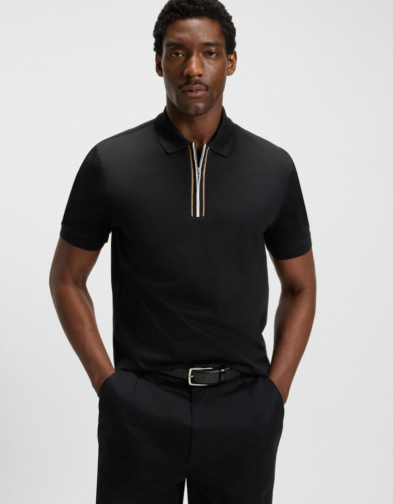BOSS Black H-Paras 65 Polo Shirt 001 Black