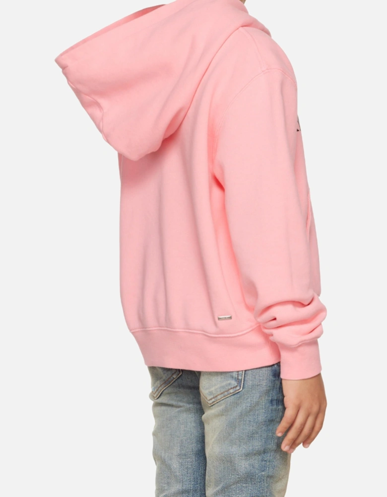 KIDS CORE LOGO HOODIE BABY PINK