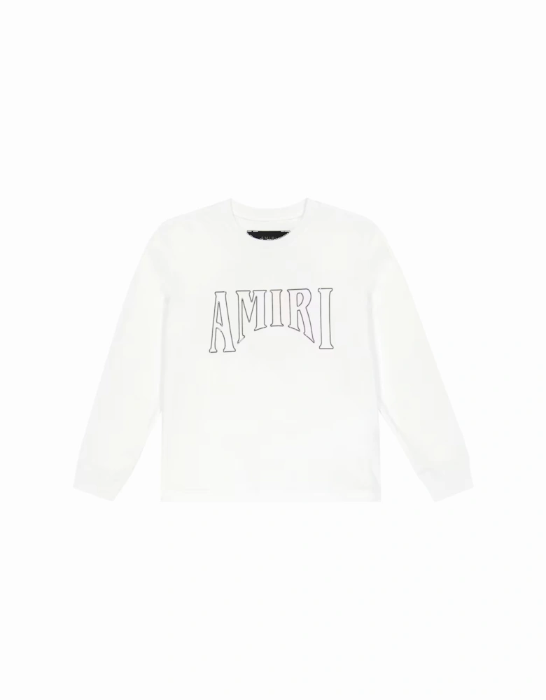 KIDS SUN GRAPHIC LONG SLEEVE TEE WHITE