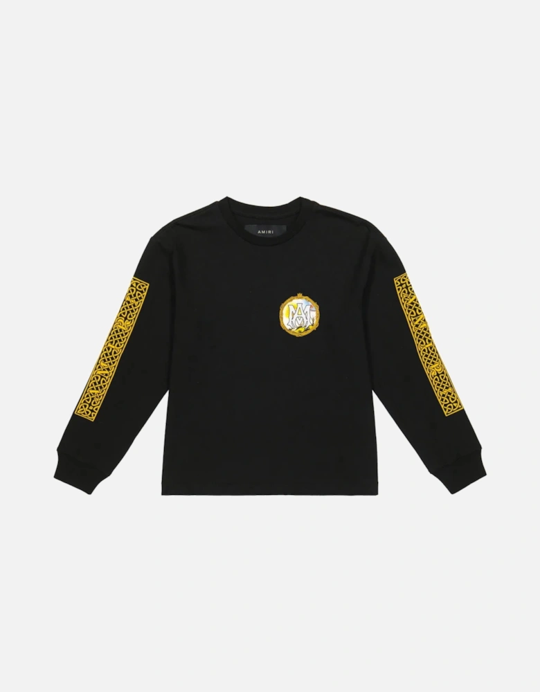 KIDS LANDSCAPE FRAME LONG SLEEVE TEE BLACK