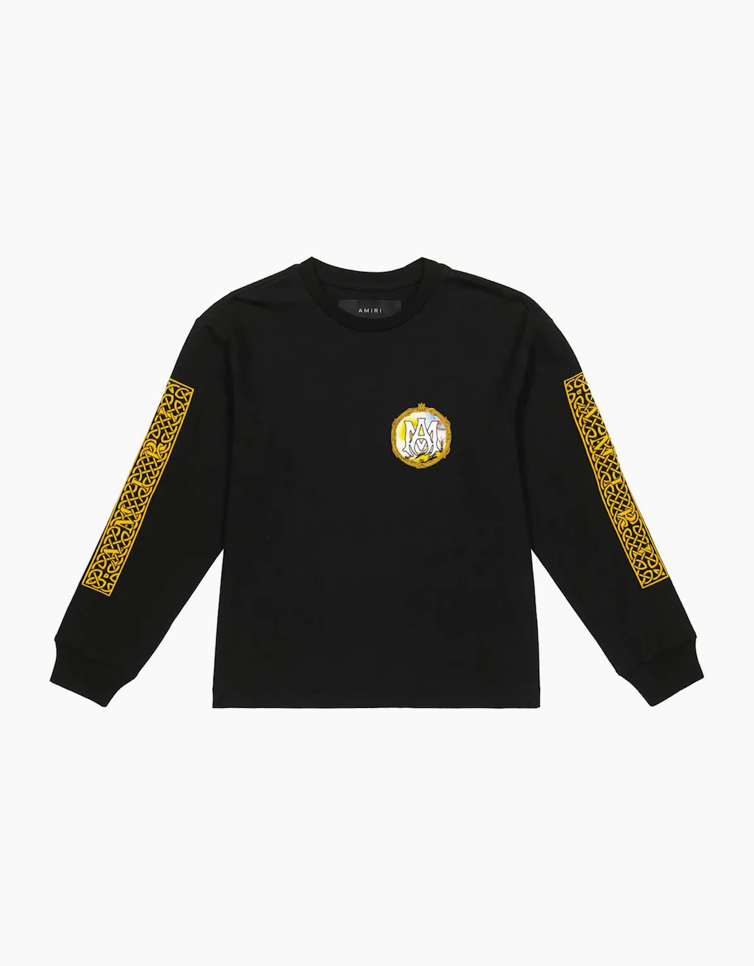 Amiri AMIRI KIDS LANDSCAPE FRAME LONG SLEEVE TEE BLACK