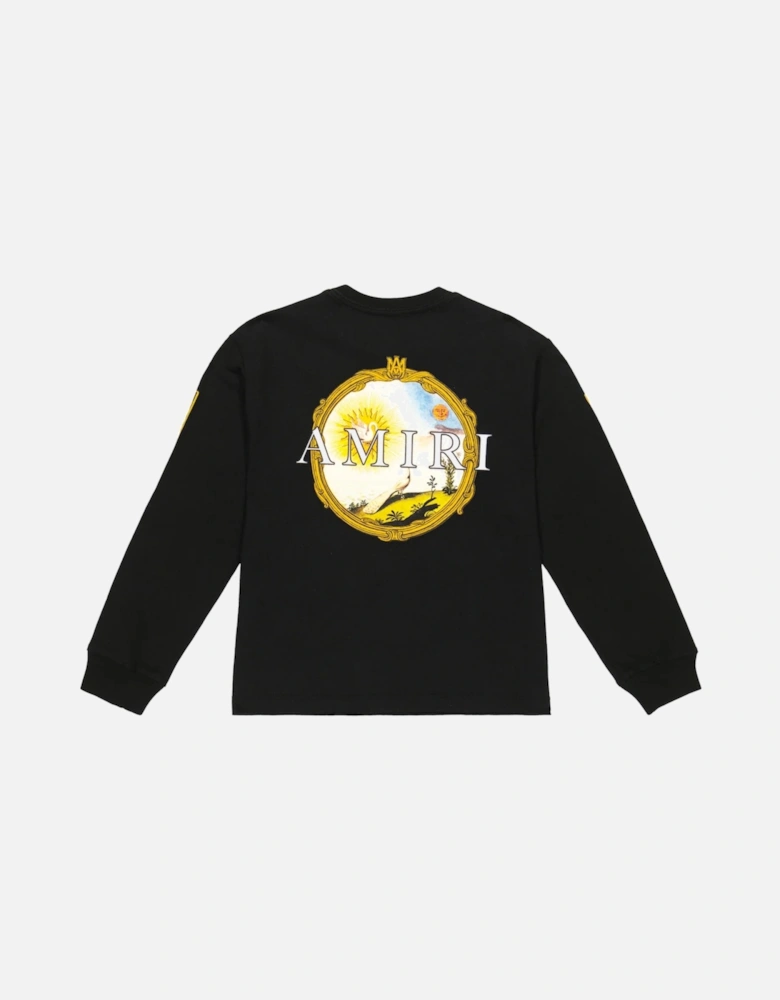KIDS LANDSCAPE FRAME LONG SLEEVE TEE BLACK