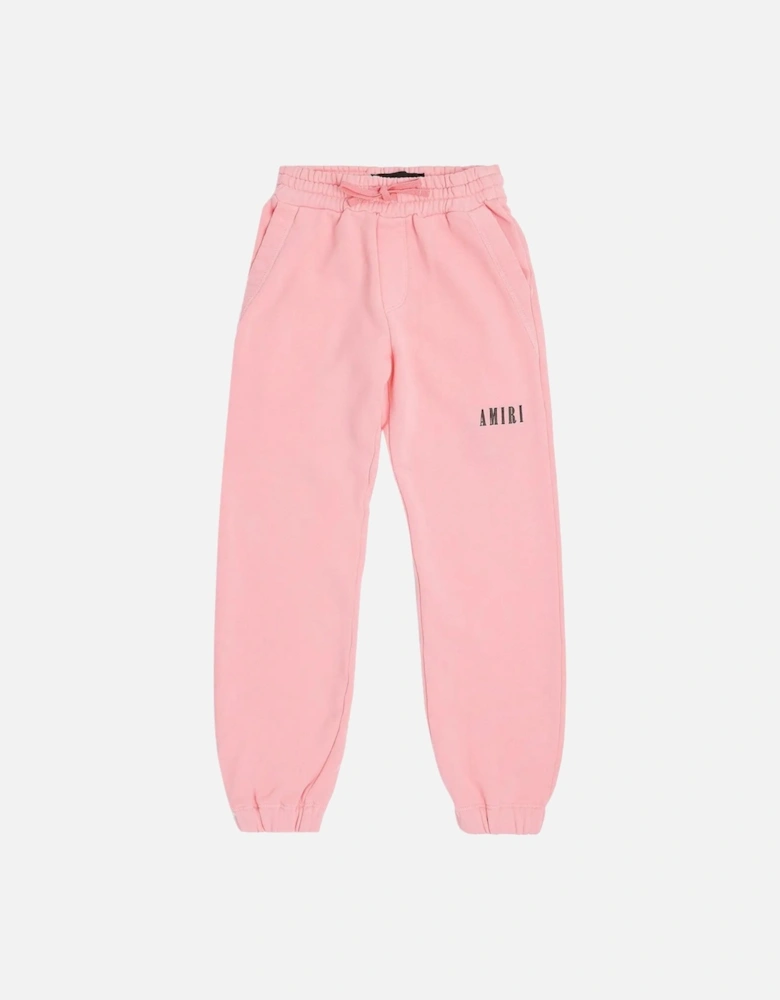 KIDS CORE LOGO SWEATPANTS BABY PINK
