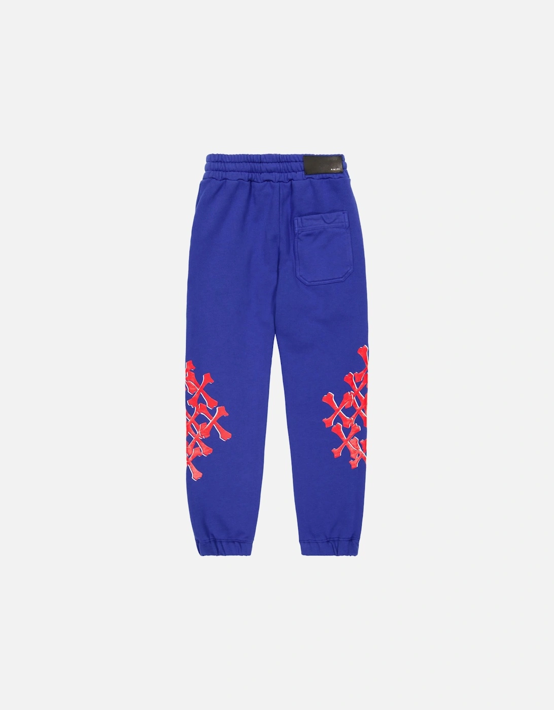 KIDS BONES GRAPHIC SWEATPANTS BLUE / RED