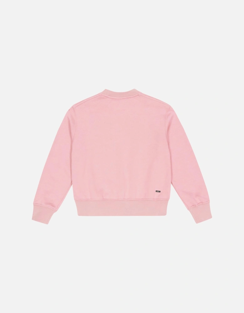 KIDS CORE LOGO CREWNECK BABY PINK