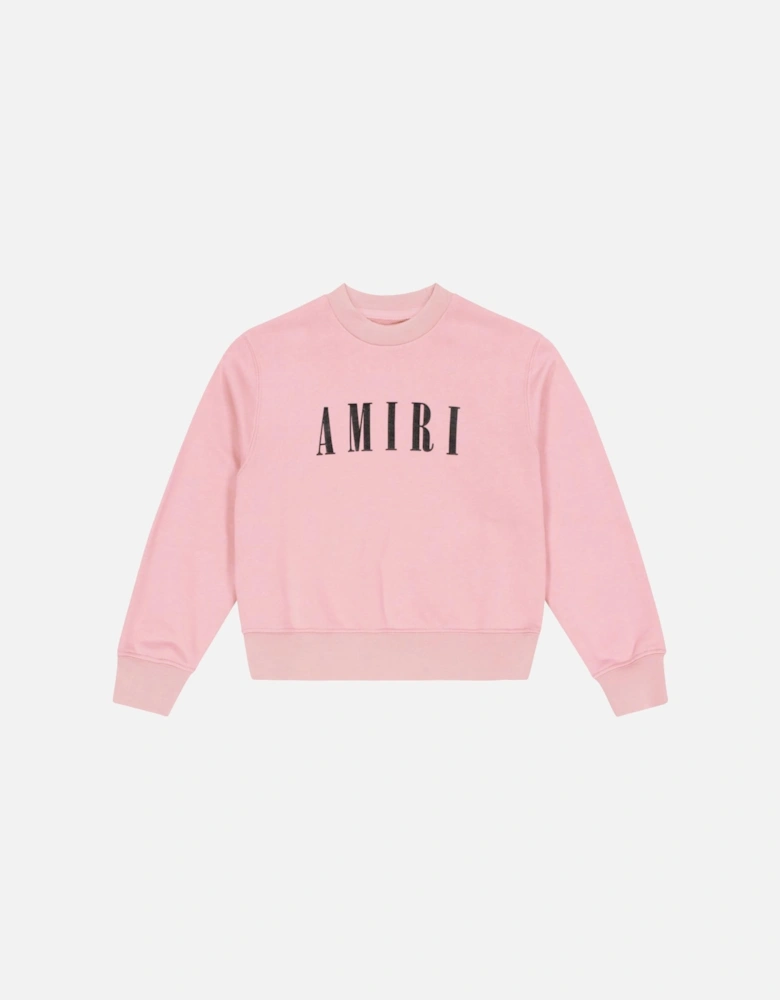 KIDS CORE LOGO CREWNECK BABY PINK