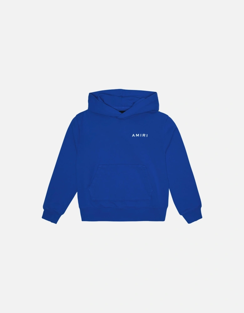KIDS BONES GRAPHIC HOODIE BLUE / RED