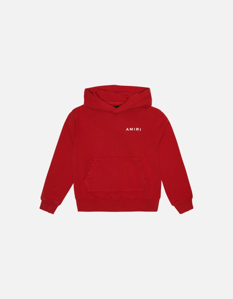 KIDS BONES GRAPHIC HOODIE RED / BLUE