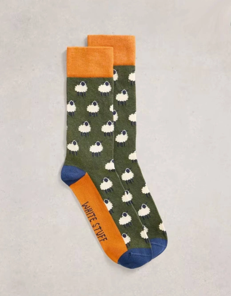 Men's Novelty Ankle Sock Deep Green