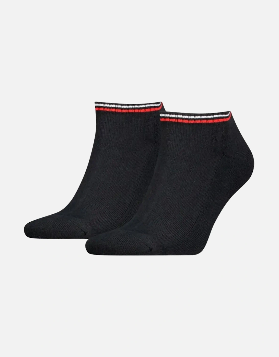 2-Pack Tommy Jeans Logo Sports Trainer Socks, Black, 3 of 2