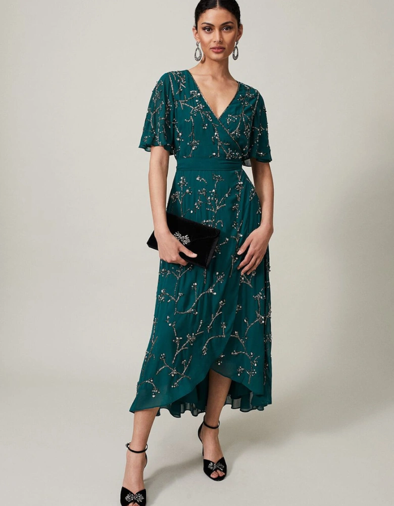 Talia Beaded Midaxi Dress
