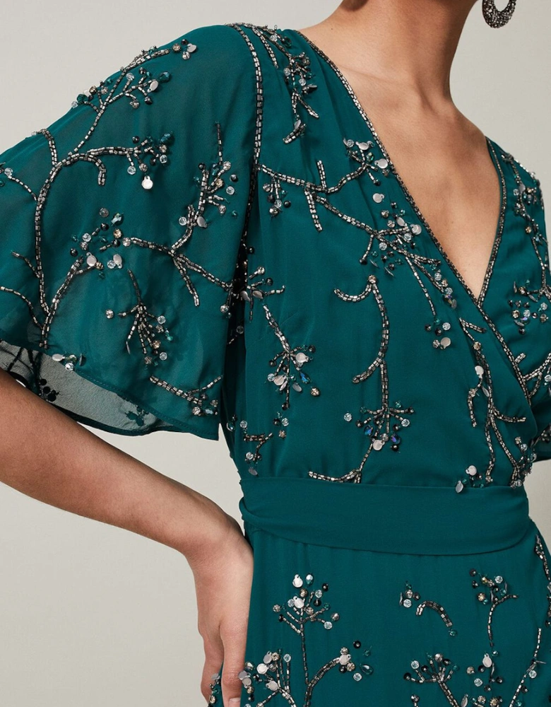 Talia Beaded Midaxi Dress
