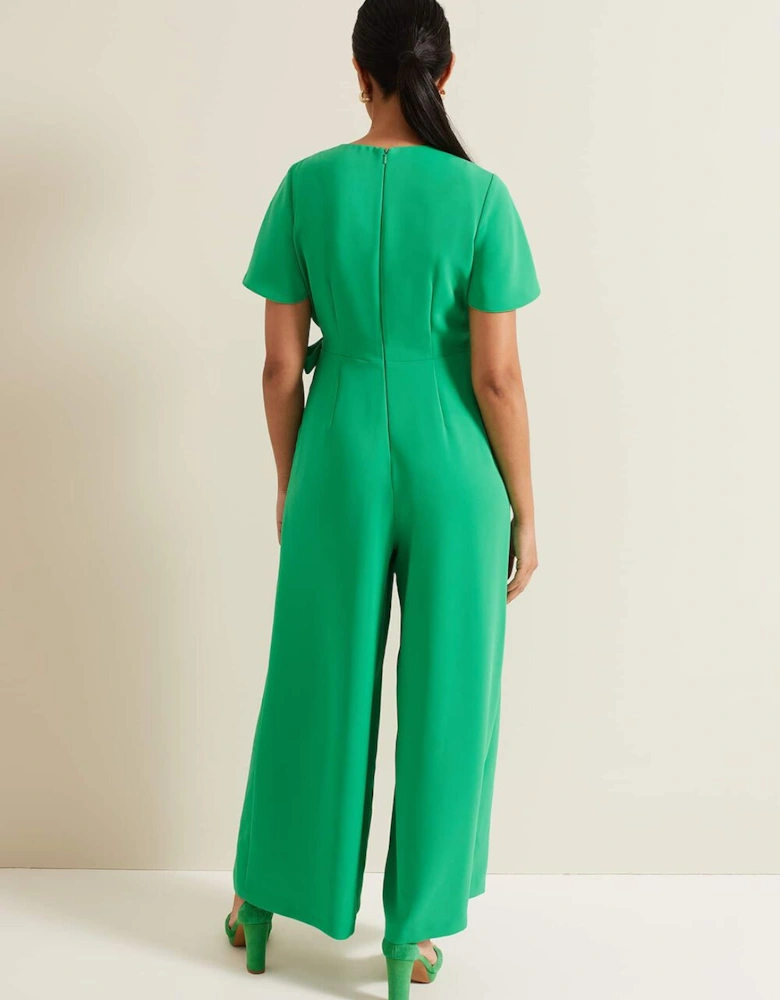 Petite Julissa Green Wide Leg Jumpsuit