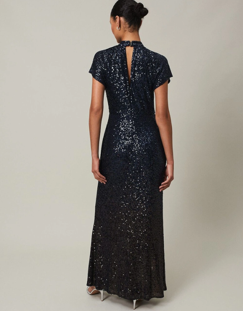 Kayla Sequin Ombre Maxi Dress